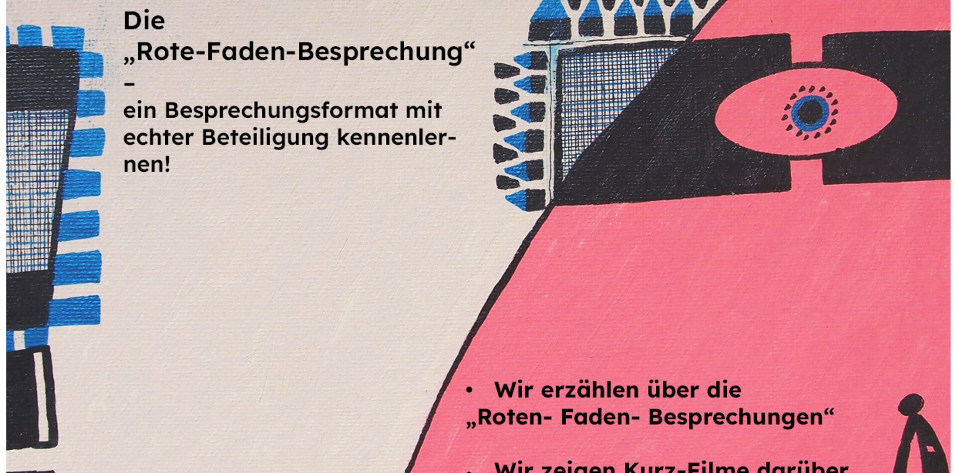 Plakat Schau vorbei in der Tagesstruktur Käthe Dorsch