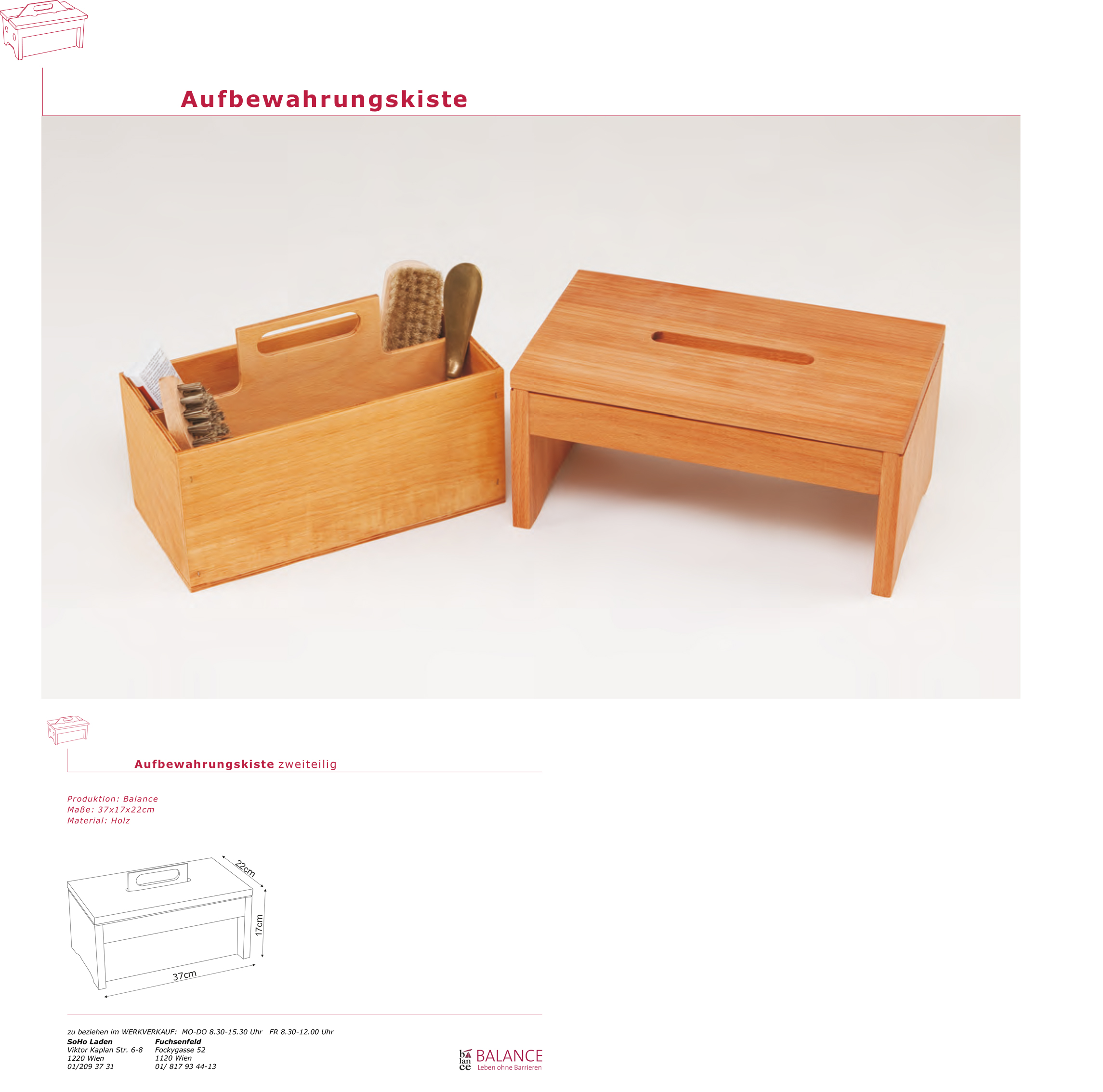 Aufbewahrungskiste zweiteilig | balance