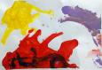 "Ein Tier, Sonne und Wolken", Juli 2012, Acryl auf Papier 