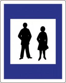 Verkehrszeichen Fußgängerzone
