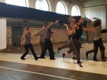 Ensemble tanzMontage bei ihrem Auftritt NULLMORPHEM - Eine Lyrik